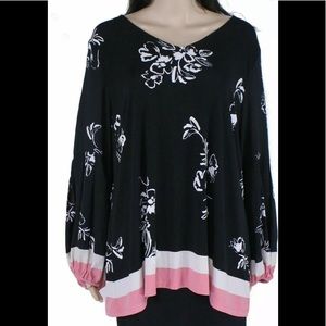 ❣️ NWT Alfani Blouse Size 1X Colorblock